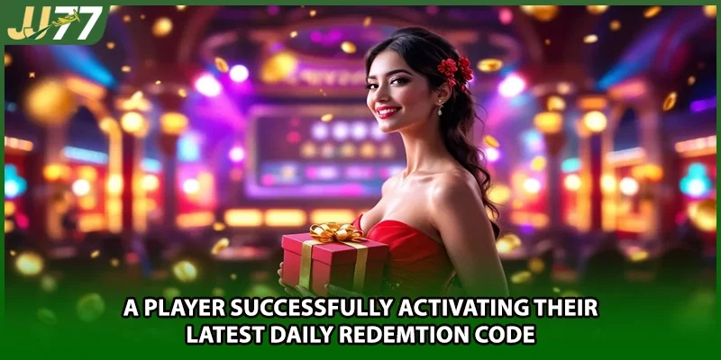 A player successfully activating their latest Daily redemtion Code