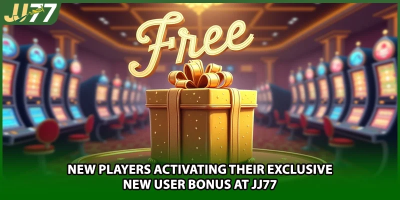New players activating their exclusive new user bonus at JJ77