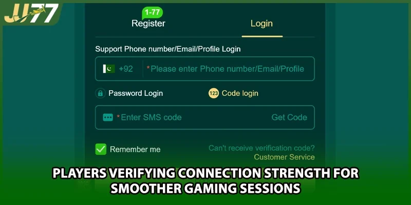 Players verifying connection strength for smoother gaming sessions